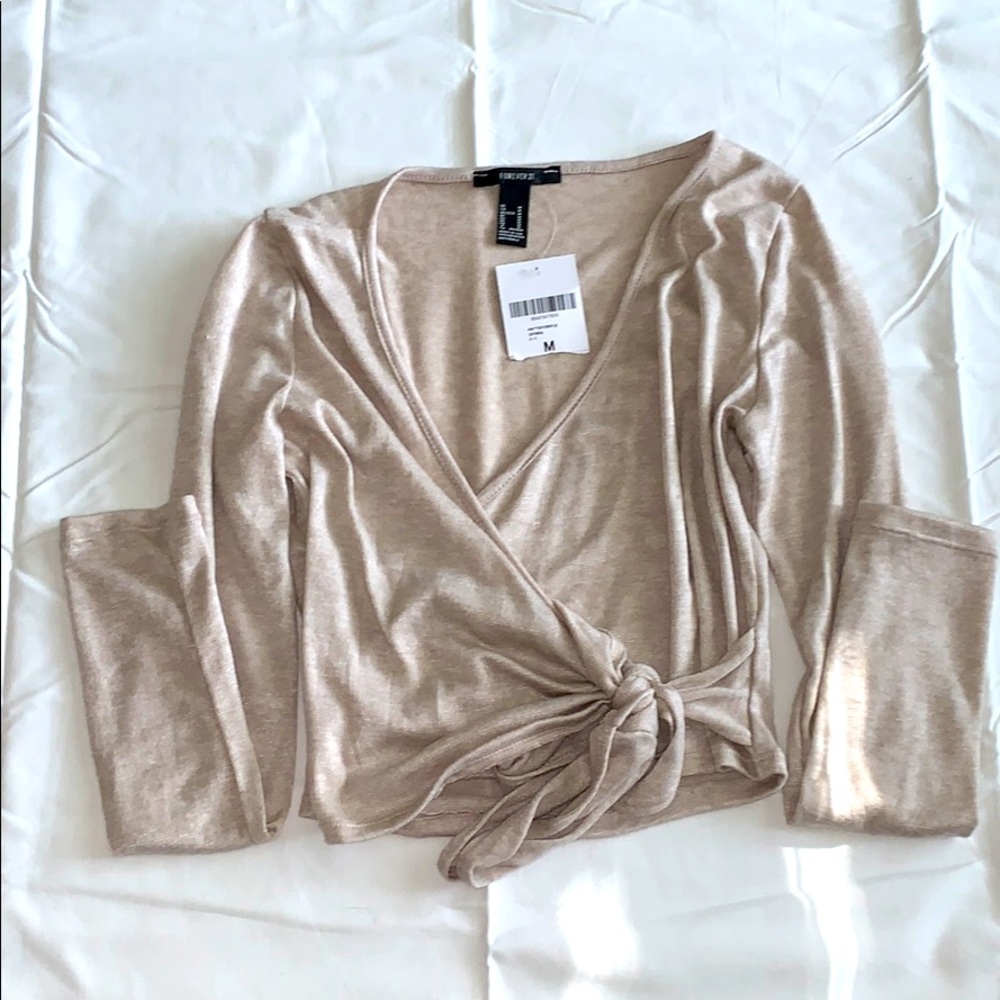 Forever 21 crop top wrap